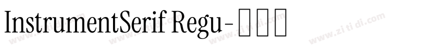 InstrumentSerif Regu字体转换